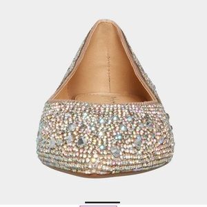 Betsey Johnson SB-JUDE NUDE SATIN flats